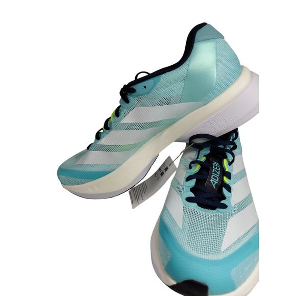 adidas Adizero Boston 13 Aqua Lucid Lemon Shoes JS4945 Men’s Size 9.5 RARE main image 10